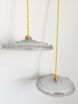 Paire de suspensions art déco Ezan 