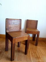 Paire de chaises enfant art déco 