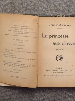 La Princesse aux Clowns- Jean José Frappa- 1923 