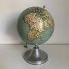Globe terrestre Taride aluminium vintage 1930/1940 mappemond