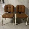 Paire de chaises années 70-80