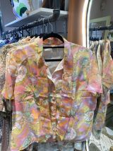 Chemise vintage style peace and love années 70 