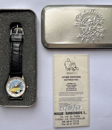 Montre Tintin Citime 1997 Tintin au Congo Fonctionnelle