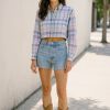 Chemise vintage Ralph Lauren upcycling cropped 