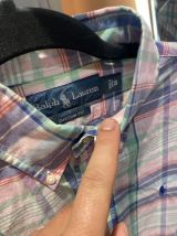 Chemise vintage Ralph Lauren upcycling cropped 