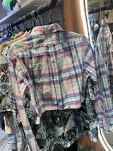 Chemise vintage Ralph Lauren upcycling cropped 