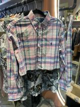 Chemise vintage Ralph Lauren upcycling cropped 