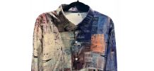 Chemise à imprimé retro