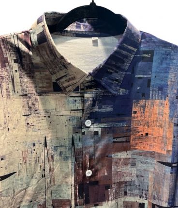Chemise à imprimé retro