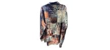 Chemise à imprimé retro