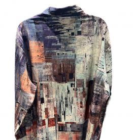 Chemise à imprimé retro
