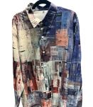 Chemise à imprimé retro
