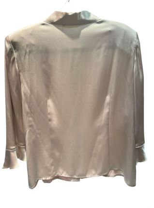 Chemise satinée beige  vintage 