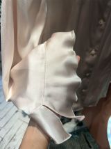 Chemise satinée beige  vintage 