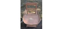 Chaise haute en bois