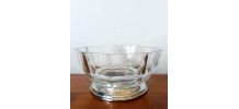 Coupe art déco à pans métal argenté 