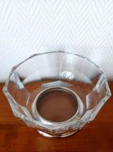 Coupe art déco à pans métal argenté 