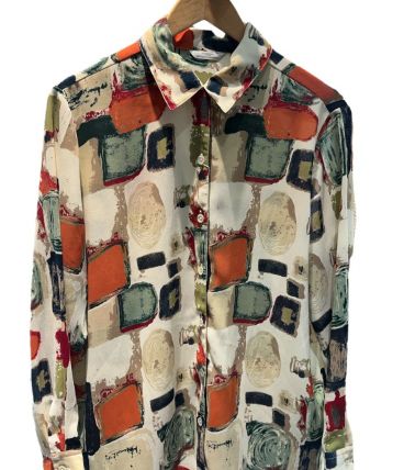 Chemise à imprimé coloré 