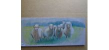 Peinture acrylique sur bois de récup' "Petite troupe"