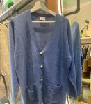 Cardigan bleu vintage 