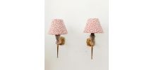 Paire d'appliques en Plexiglas style Hollywood Regency 