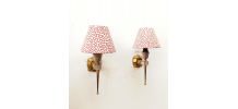 Paire d'appliques en Plexiglas style Hollywood Regency 