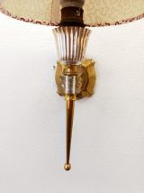 Paire d'appliques en Plexiglas style Hollywood Regency 