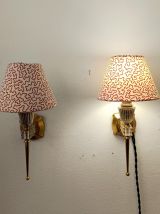 Paire d'appliques en Plexiglas style Hollywood Regency 