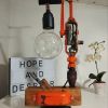 Lampe à poser artisanale recyclage déco