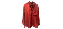 Chemise en soie rouge 