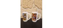 Duo de grandes choppes vintage en Arcopal - Parfait état