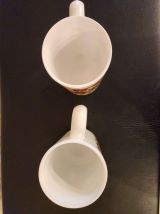 Duo de grandes choppes vintage en Arcopal - Parfait état
