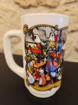 Duo de grandes choppes vintage en Arcopal - Parfait état