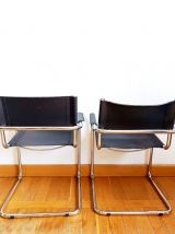 Paire de fauteuils cantilever Italie, style Bauhaus 