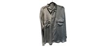 Chemise grise en soie vintage 