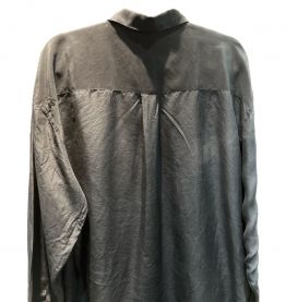 Chemise grise en soie vintage 