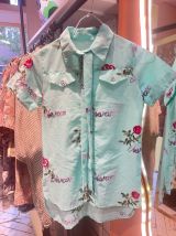 Chemise florale brodé vintage 