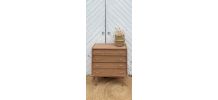 Commode vintage en bois brut 