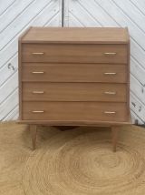 Commode vintage en bois brut 
