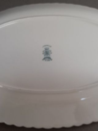 Plat ovale vintage représentant cerf