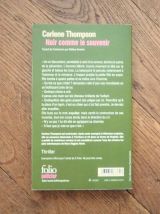 Noir Comme le Souvenir- Carlene Thompson- Folio Policier   