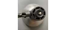 ANCIENNE GRANDE APPLIQUE INDUSTRIELLE XXL « SIS » 