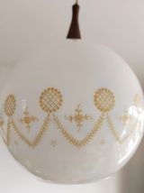 Suspension vintage opaline 1970 