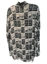 Chemise à motifs vintage 