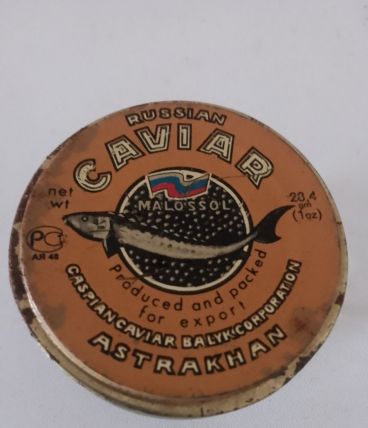 Boite vide de Caviar Malossol