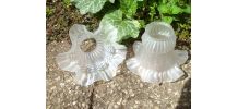 Tulipes décorée  vintage pour lampe 