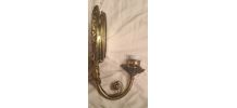 2 appliques bronze et miroir jolie,,, napoleon 3    26x15