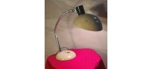 lampe de bureau flexible chome  ok 1960 belle patine 50x45 t