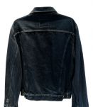 Veste en jean bleu marine 