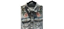 Veste en jean brodé 